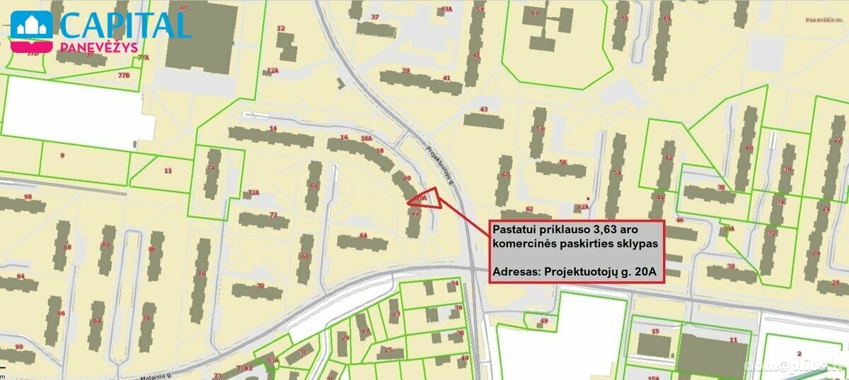 Parduodamos Biuro / Kita patalpos Panevėžyje, Kniaudiškiuose, Projektuotojų g.