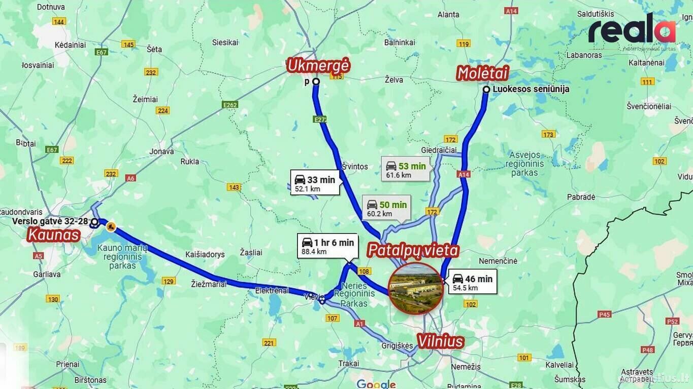 Gamybos ir sandėliavimo / Sandėliavimo / Prekybos ir paslaugų Patalpų nuoma Vilniaus rajono sav., Galinėje