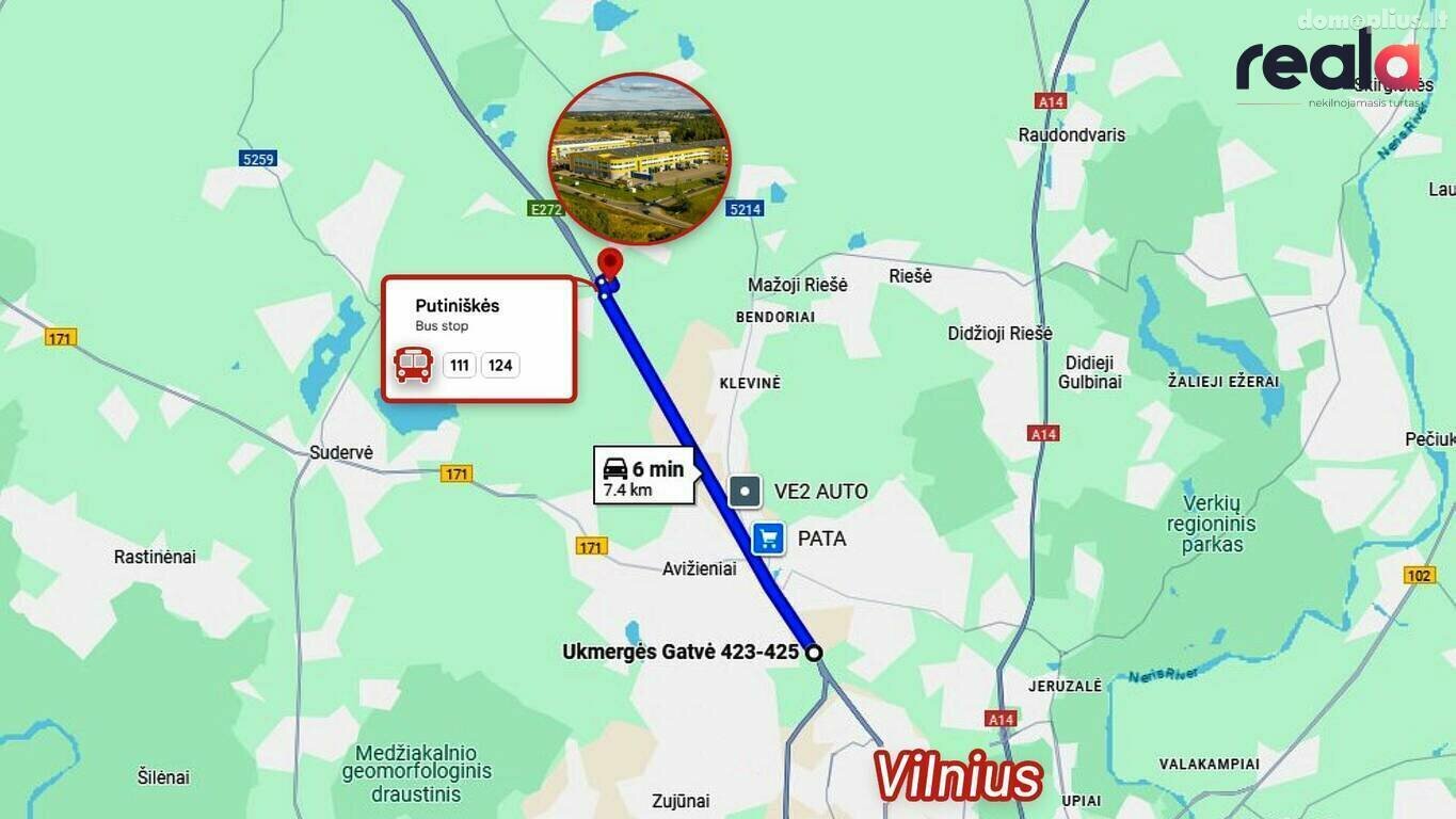 Gamybos ir sandėliavimo / Sandėliavimo / Prekybos ir paslaugų Patalpų nuoma Vilniaus rajono sav., Galinėje