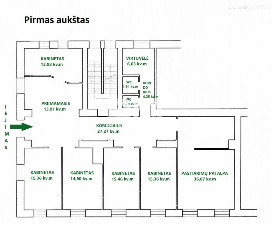 Biuro / Prekybos ir paslaugų Patalpų nuoma Klaipėdoje, Centre, Malūnininkų g.
