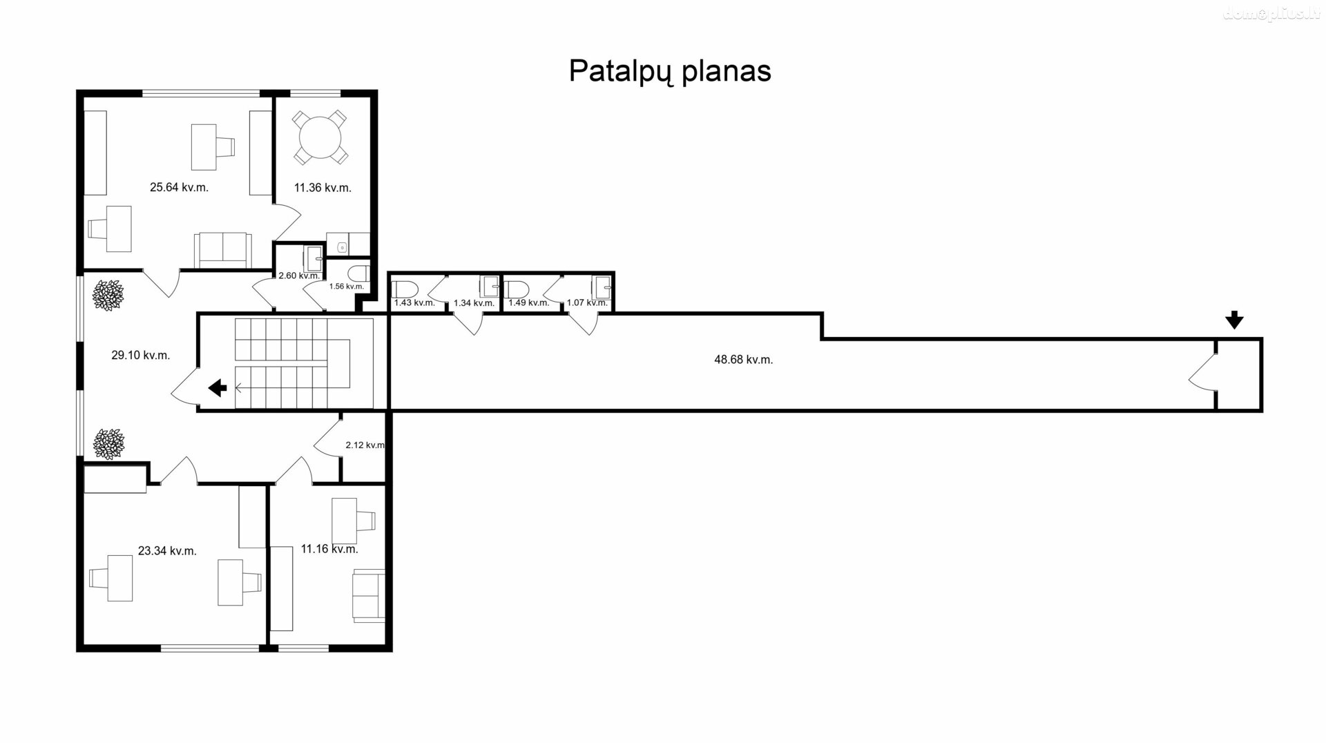Parduodamos Biuro patalpos Klaipėdoje, Senamiestyje, Birutės g.