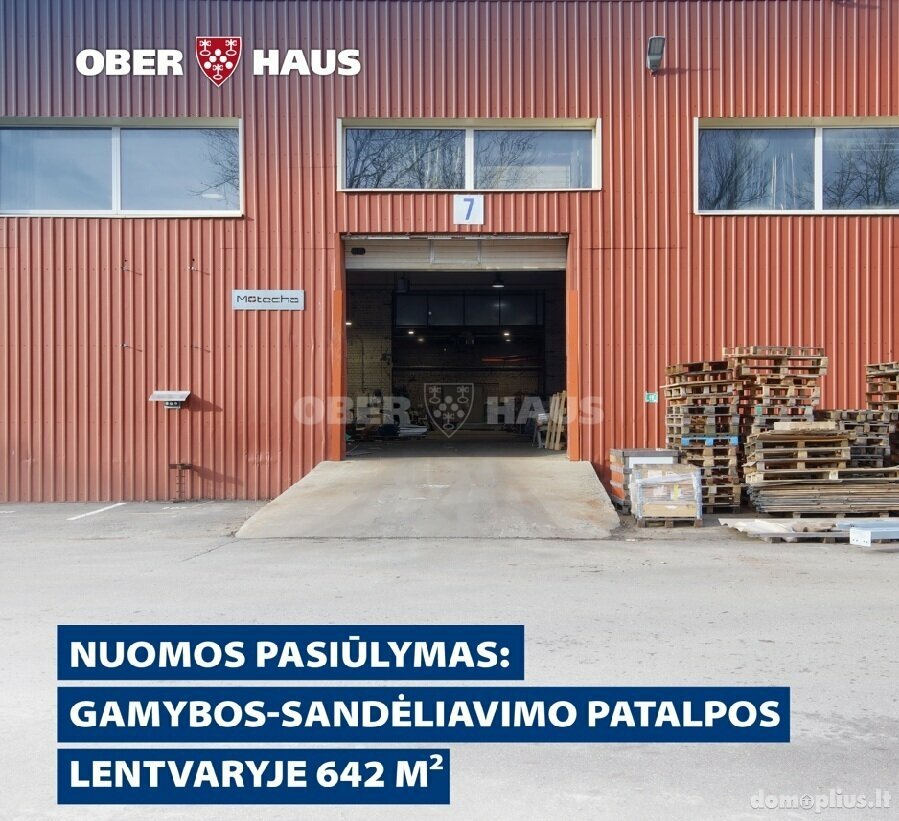 Gamybos ir sandėliavimo Patalpų nuoma Trakų rajono sav., Lentvaryje, Klevų al.