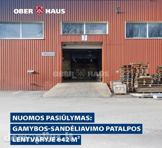 Gamybos ir sandėliavimo Patalpų nuoma Trakų rajono sav., Lentvaryje, Klevų al.