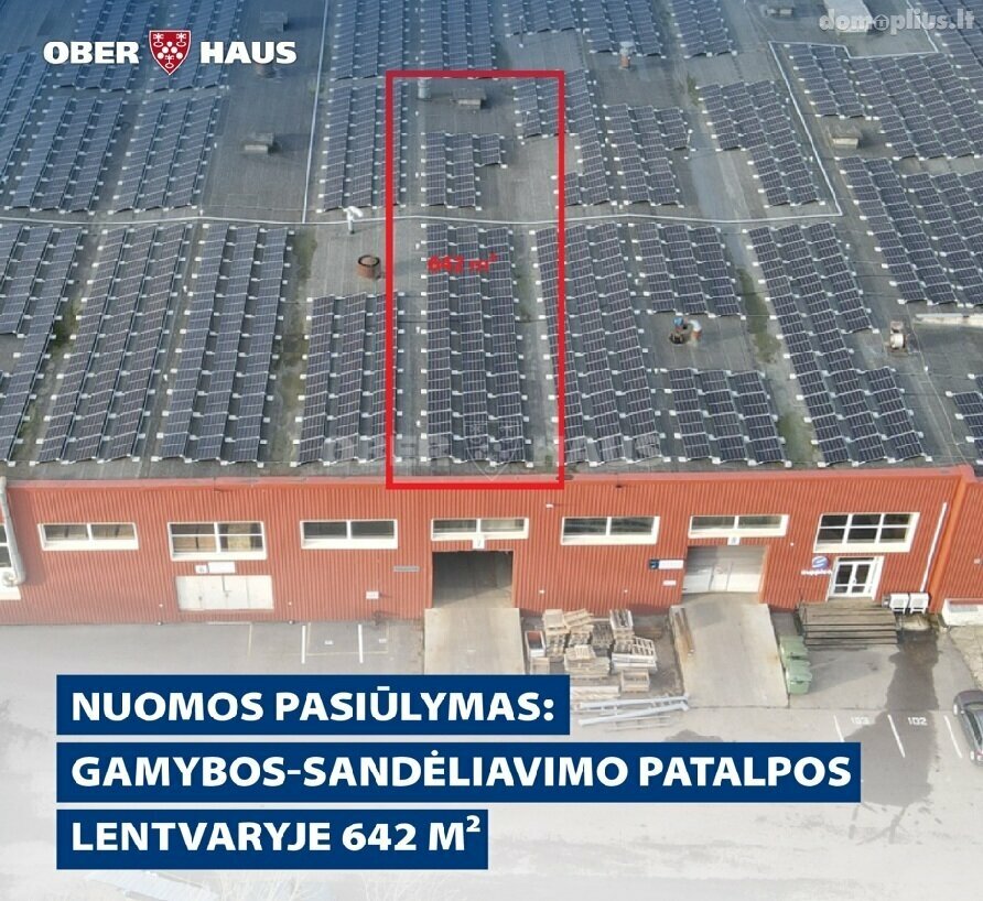 Gamybos ir sandėliavimo Patalpų nuoma Trakų rajono sav., Lentvaryje, Klevų al.