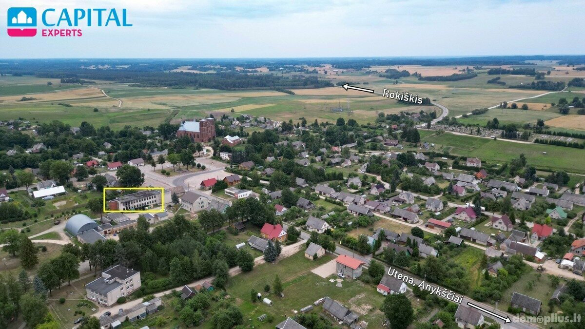 Parduodamos Biuro / Kita patalpos Rokiškio rajono sav., Kamajuose, A. Strazdo a.