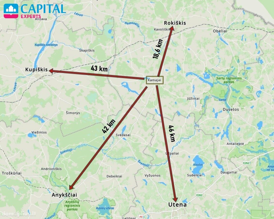 Parduodamos Biuro / Kita patalpos Rokiškio rajono sav., Kamajuose, A. Strazdo a.