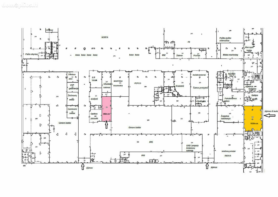 Biuro / Sandėliavimo / Prekybos ir paslaugų Patalpų nuoma Vilnius, Vilniuje, Savanorių pr.