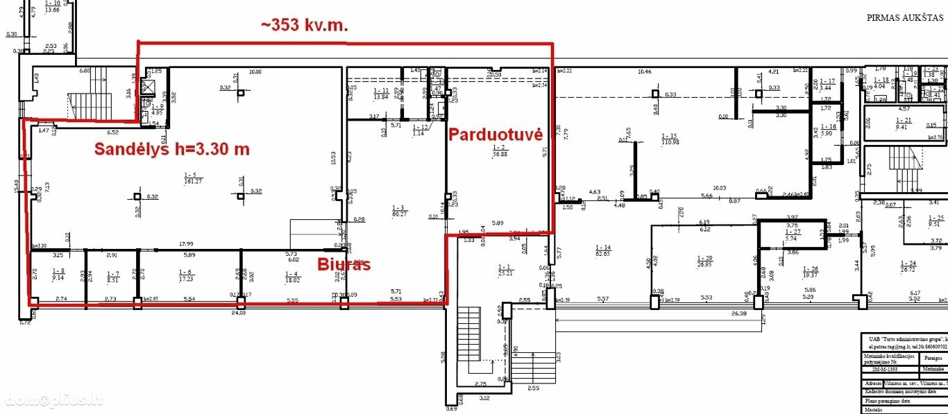 Biuro / Sandėliavimo / Prekybos ir paslaugų Patalpų nuoma Vilniuje, Naujamiestyje, Smolensko g.