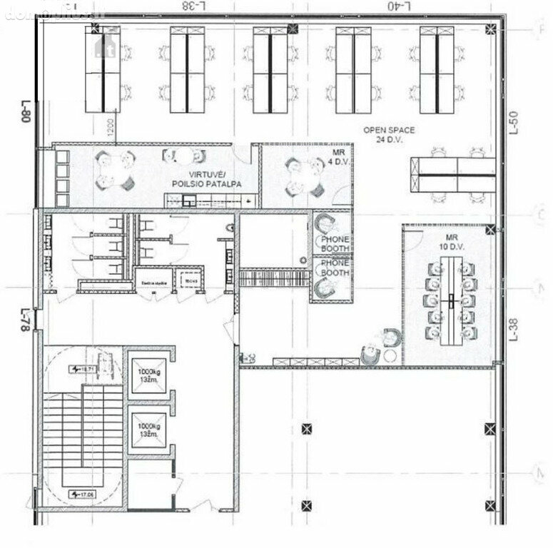 Office Premises for rent Vilniuje, Šnipiškėse, Žalgirio g.