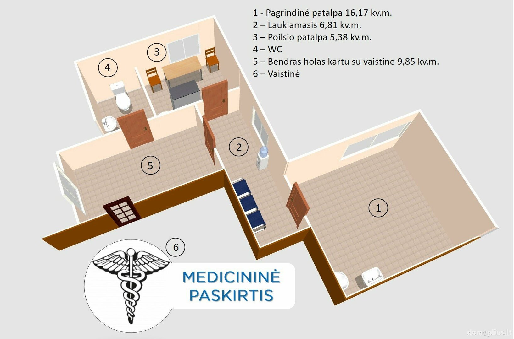 Biuro / Maitinimo / Prekybos ir paslaugų Patalpų nuoma Vilniaus rajono sav., Avižieniuose, Sudervės g.