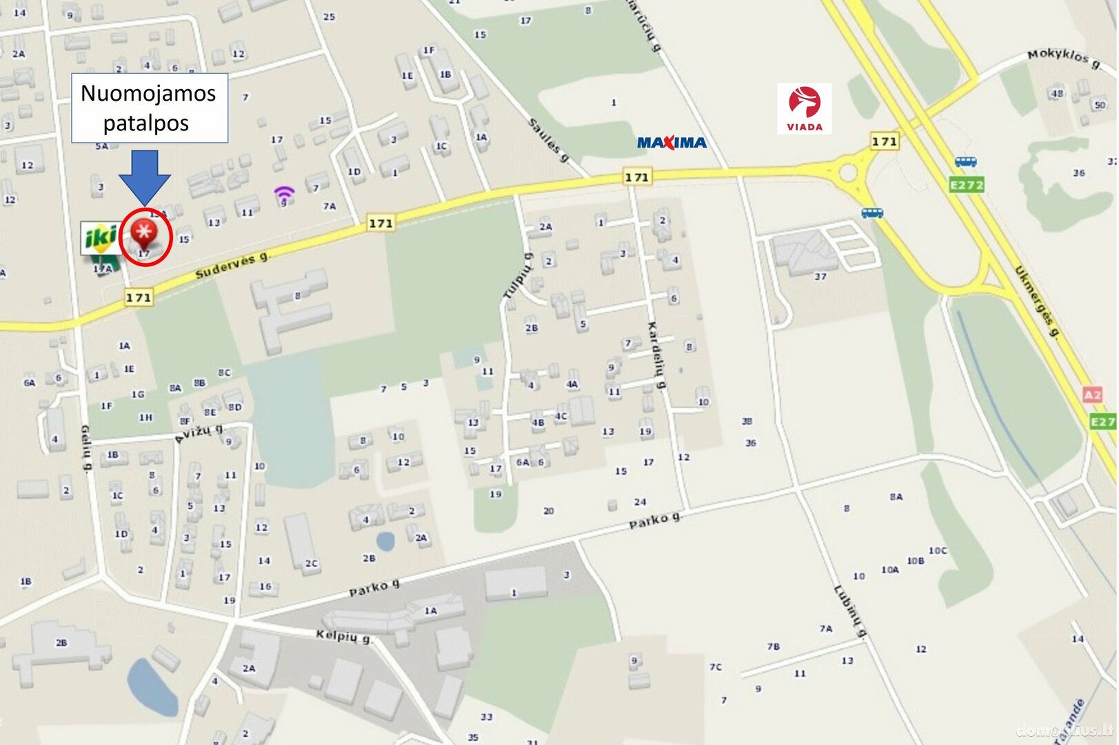 Biuro / Maitinimo / Prekybos ir paslaugų Patalpų nuoma Vilniaus rajono sav., Avižieniuose, Sudervės g.