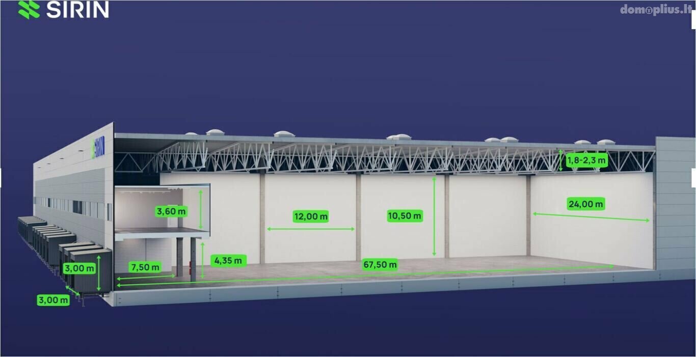 Office / Manufacture and storage / Storage Premises for rent Vilnius, Vilniuje, Metelių g.