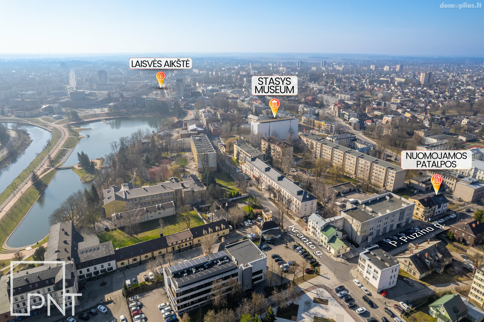 Biuro / Turizmo ir rekreacijos / Prekybos ir paslaugų Patalpų nuoma Panevėžyje, Centre, P. Puzino g.