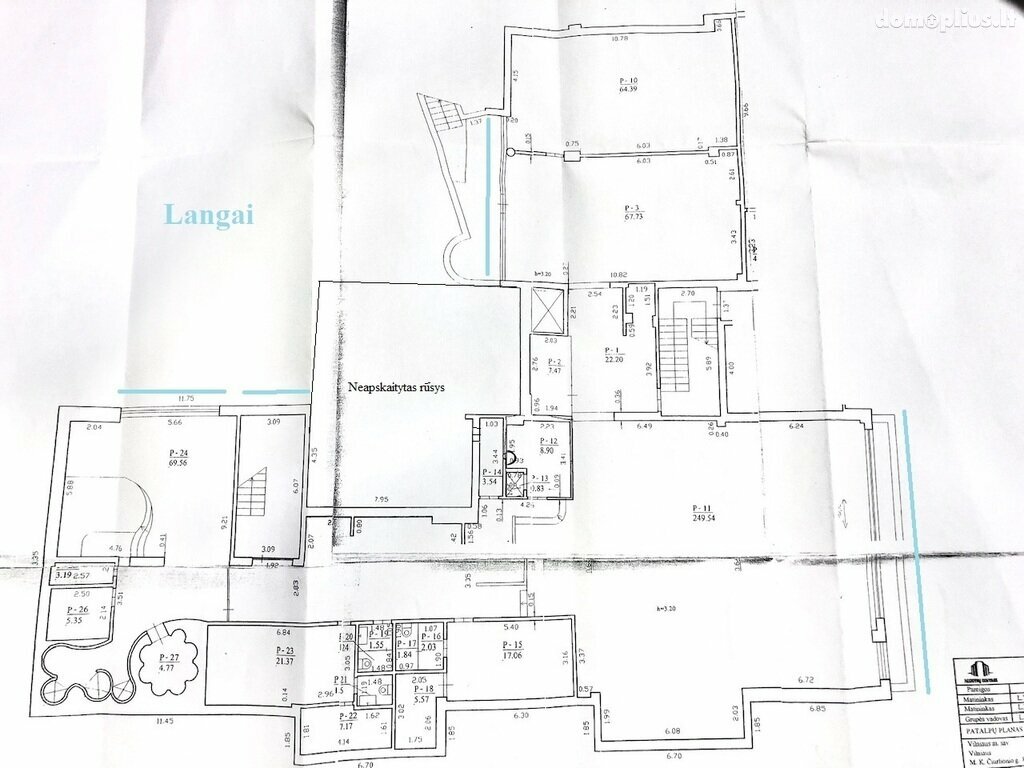 Parduodamos Biuro / Prekybos ir paslaugų patalpos Vilniuje, Naujamiestyje, M. K. Čiurlionio g.