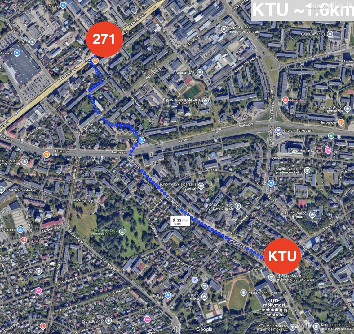 Parduodamos Biuro / Sandėliavimo / Turizmo ir rekreacijos patalpos Kaune, Žaliakalnyje, Savanorių pr.