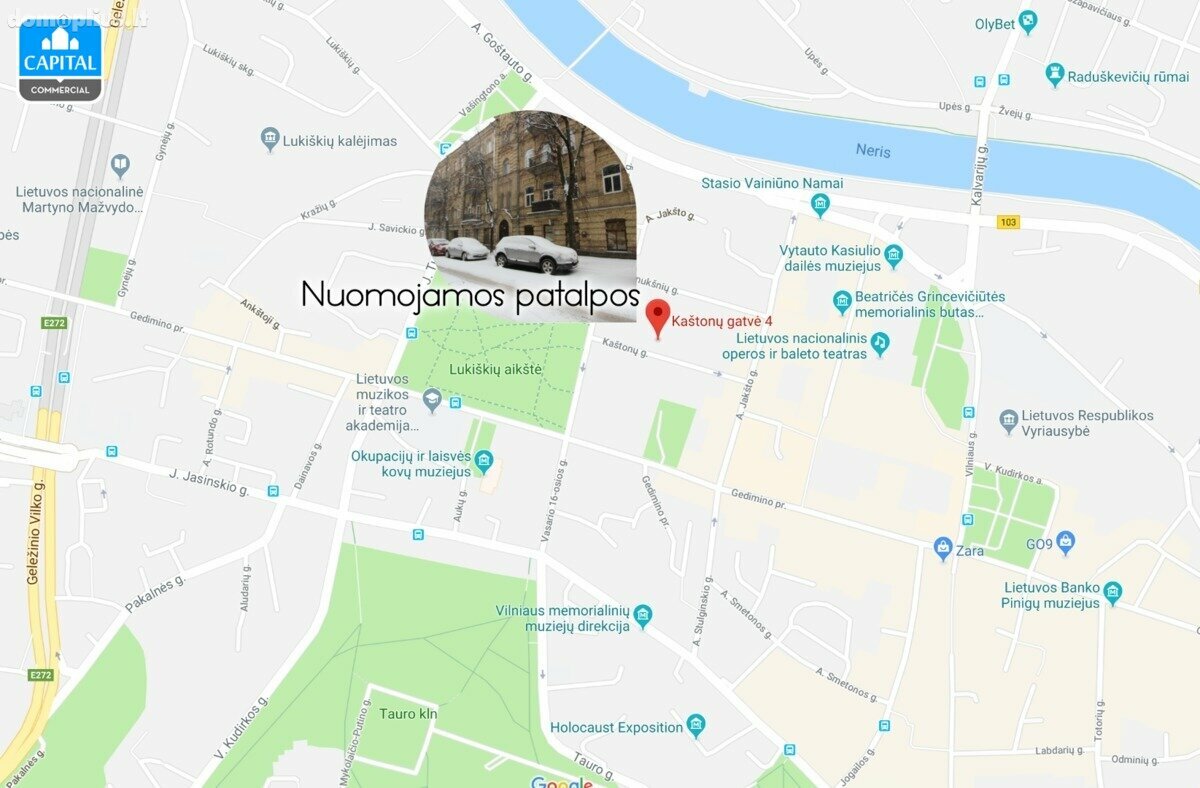 Biuro / Prekybos ir paslaugų Patalpų nuoma Vilniuje, Naujamiestyje, Kaštonų g.