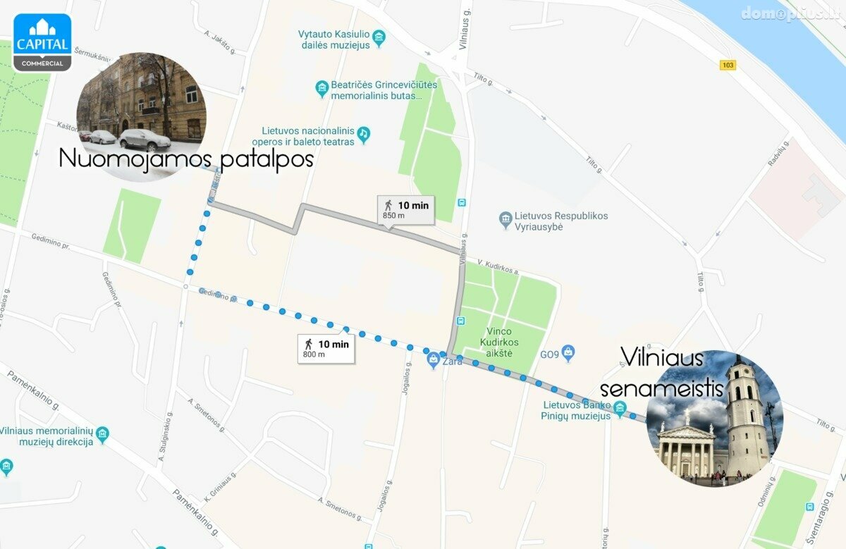 Biuro / Prekybos ir paslaugų Patalpų nuoma Vilniuje, Naujamiestyje, Kaštonų g.