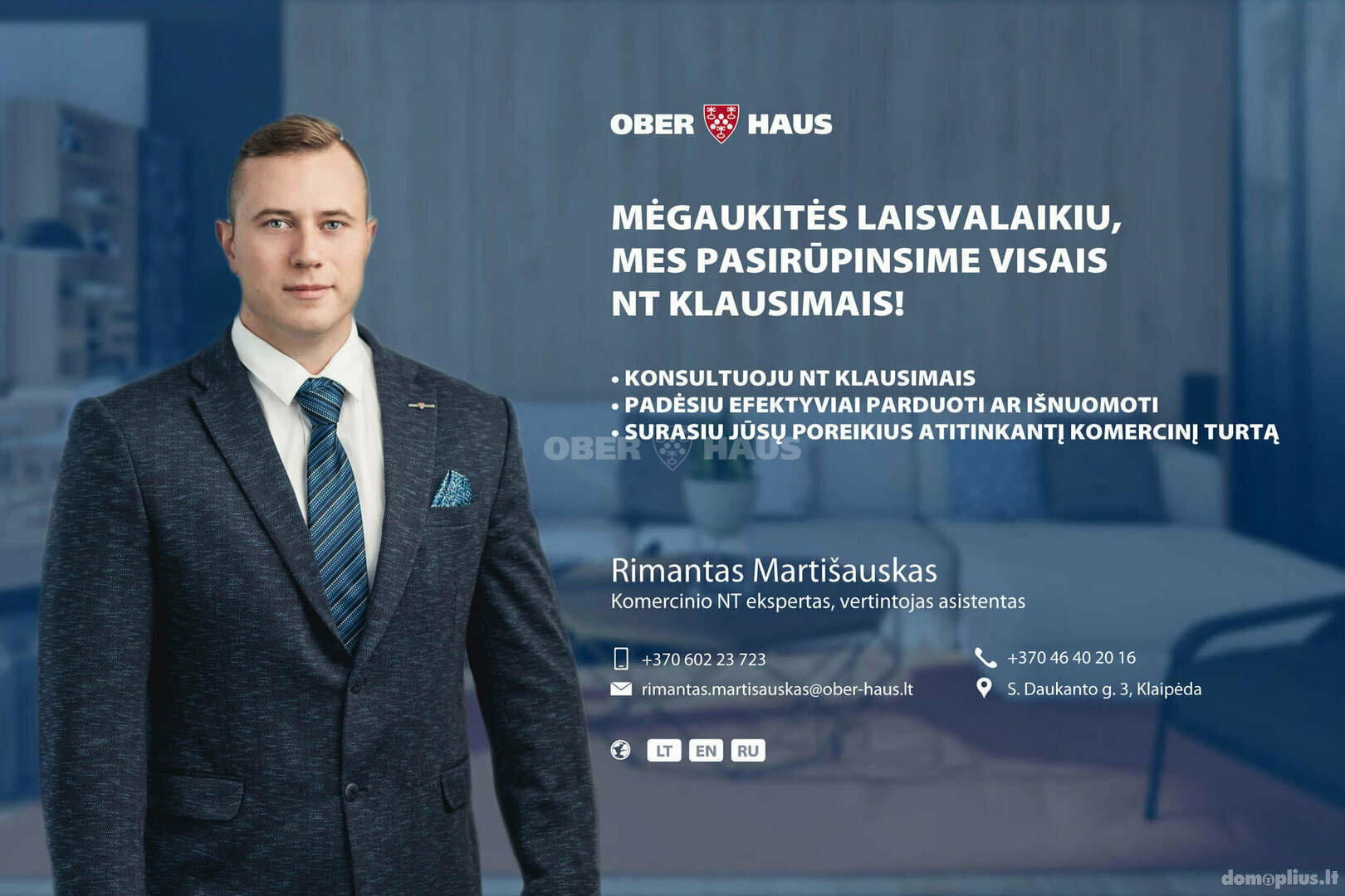 Biuro Patalpų nuoma Klaipėdoje, Centre