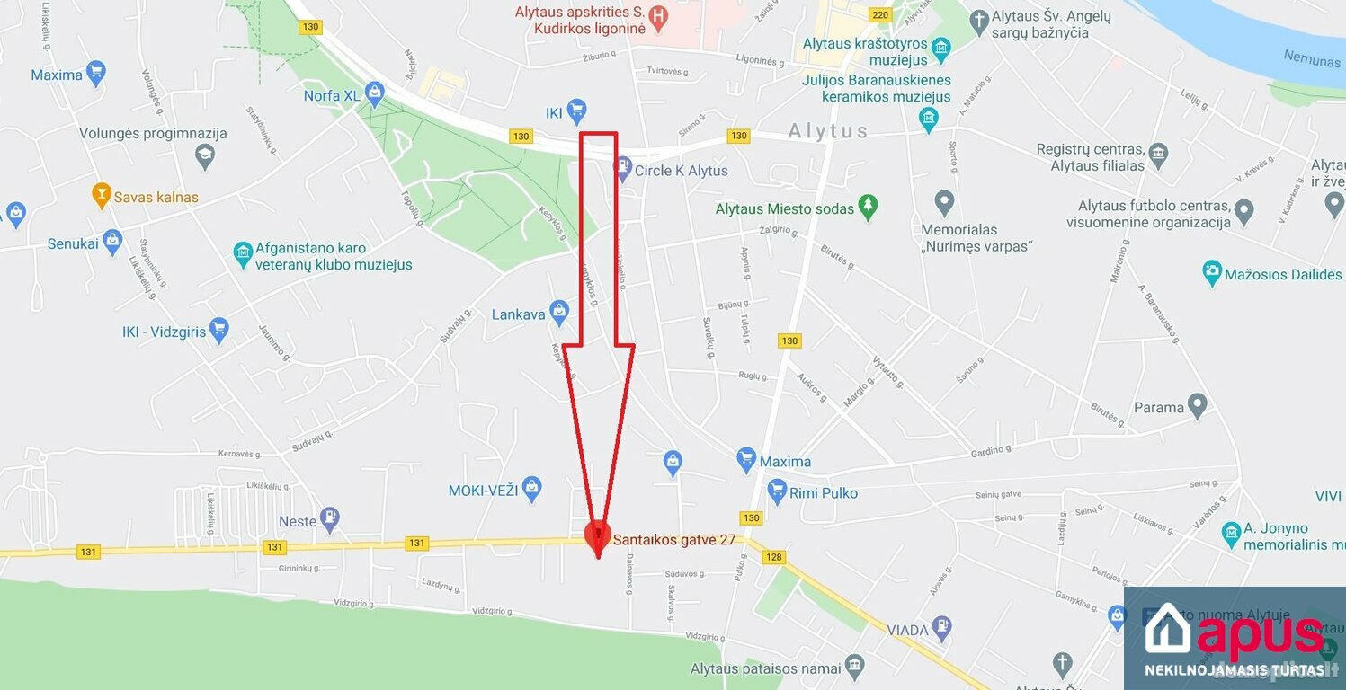 Для бюро Помещения в аренду Alytaus miesto sav., Alytuje, Santaikos g.