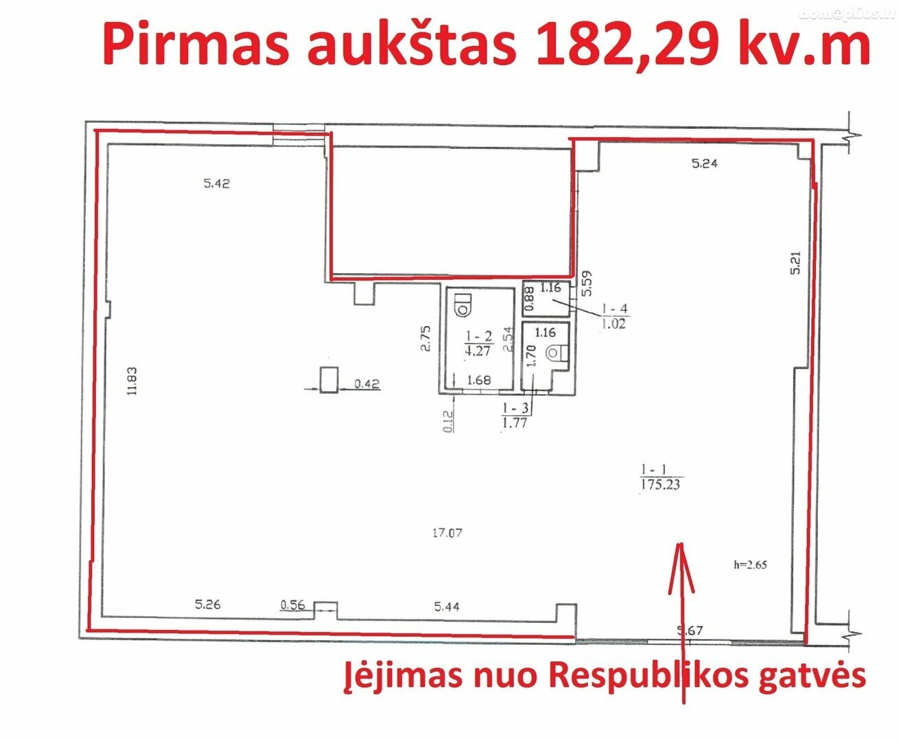 Prekybos ir paslaugų Patalpų nuoma Panevėžyje, Centre, Respublikos g.