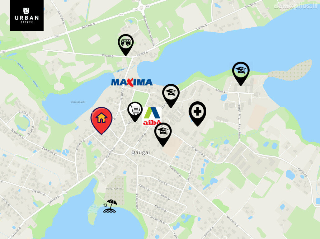 Parduodamos Gamybos ir sandėliavimo / Sandėliavimo / Kita patalpos Alytaus rajono sav., Dauguose, Vilniaus g.