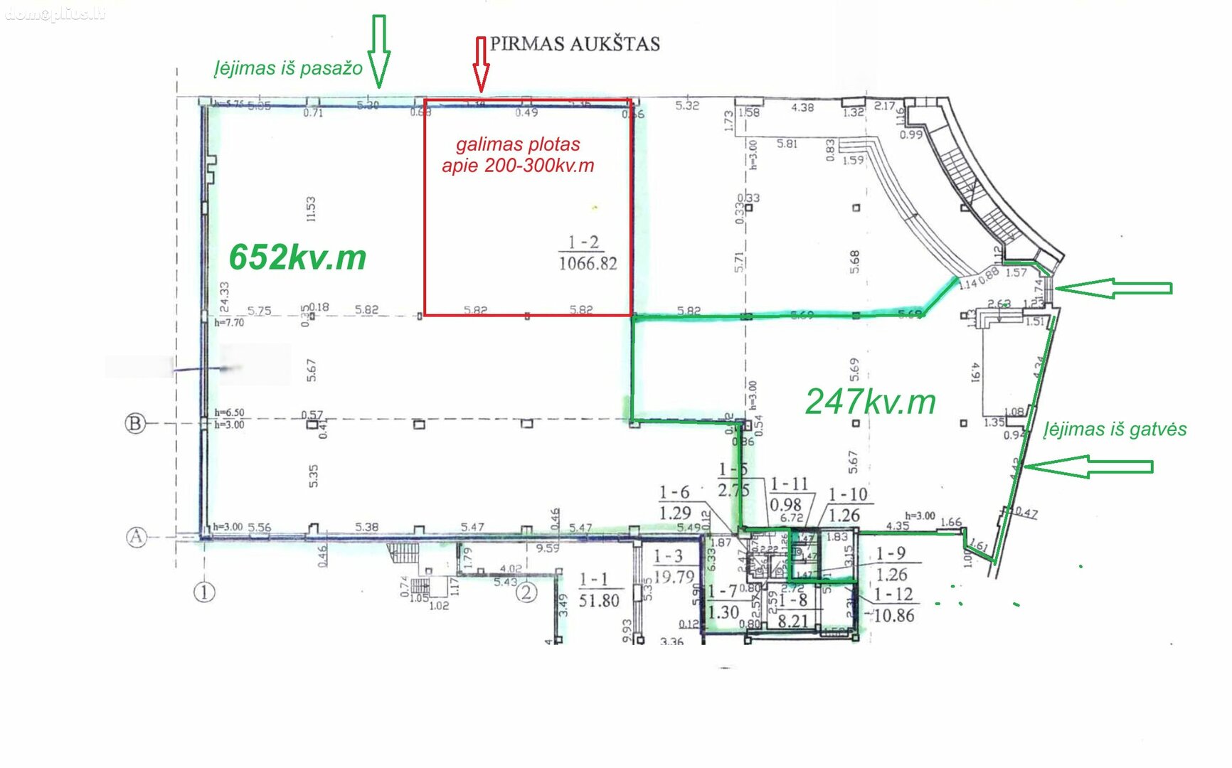 Prekybos ir paslaugų / Kita Patalpų nuoma Vilniuje, Pašilaičiuose, Laisvės pr.