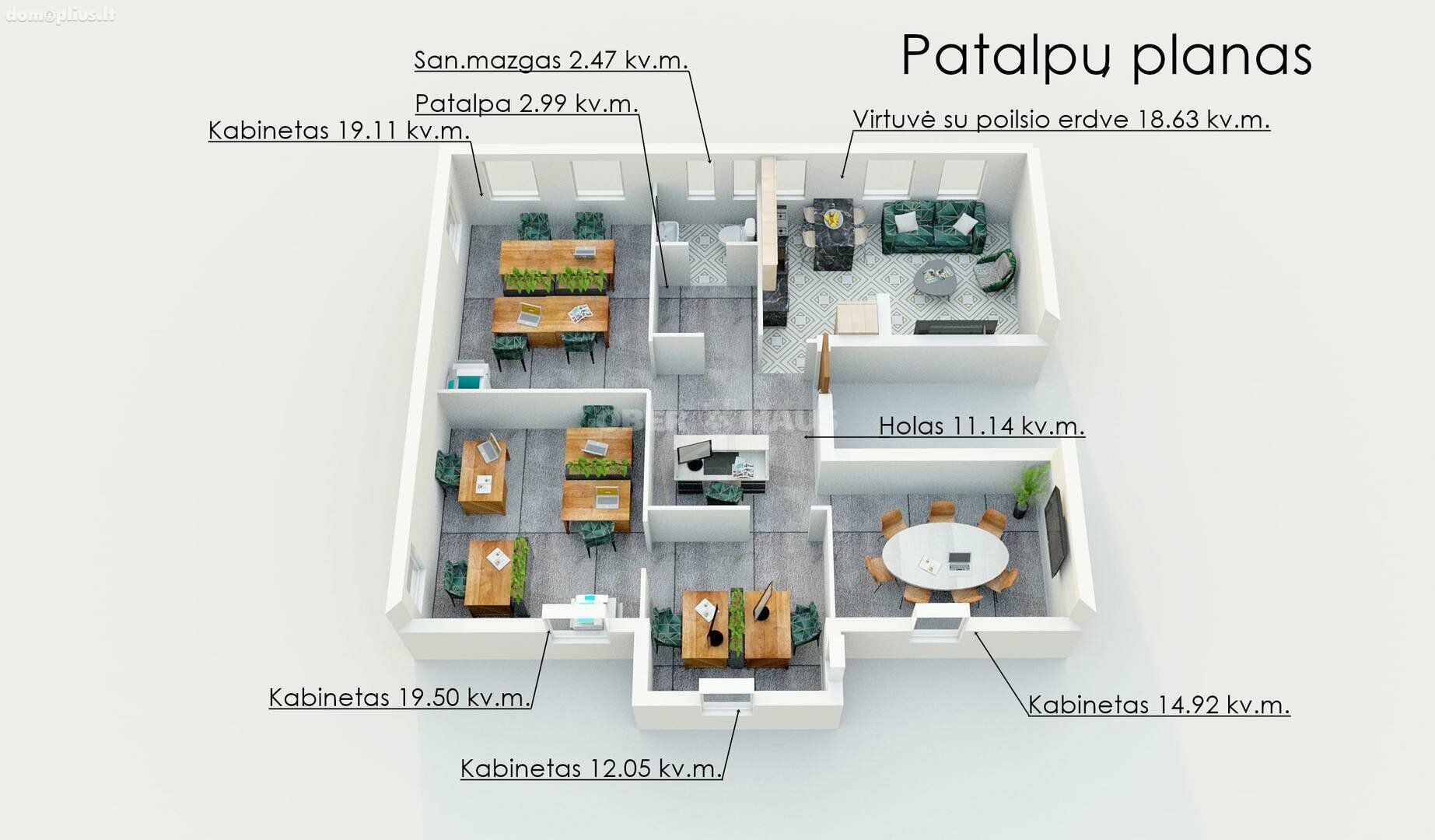 Biuro Patalpų nuoma Klaipėdoje, Centre