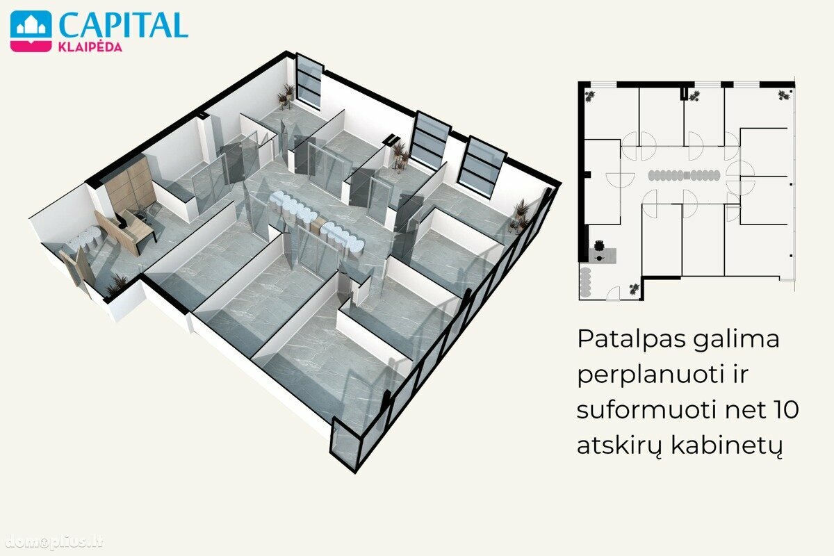 Parduodamos Biuro / Prekybos ir paslaugų patalpos Klaipėdoje, Centre, H. Manto g.