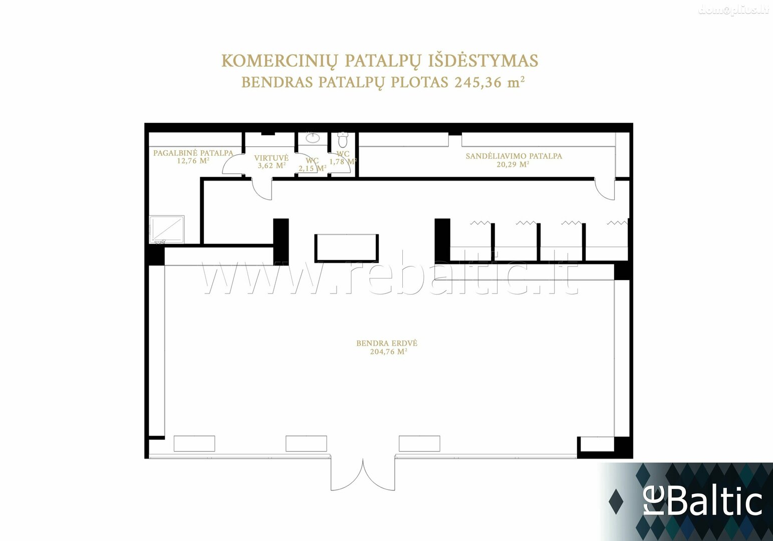 Parduodamos Prekybos ir paslaugų patalpos Vilniuje, Naujamiestyje, Antano Tumėno g.