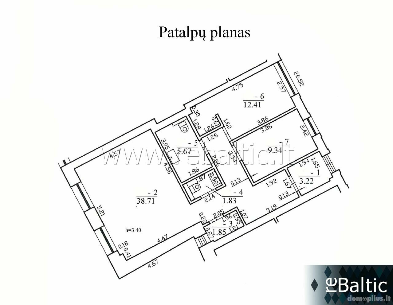 Gyvenamosios Patalpų nuoma Vilniuje, Senamiestyje, Šiaulių g.