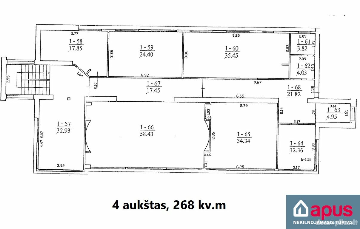 Biuro Patalpų nuoma Alytaus miesto sav., Alytuje, Santaikos g.