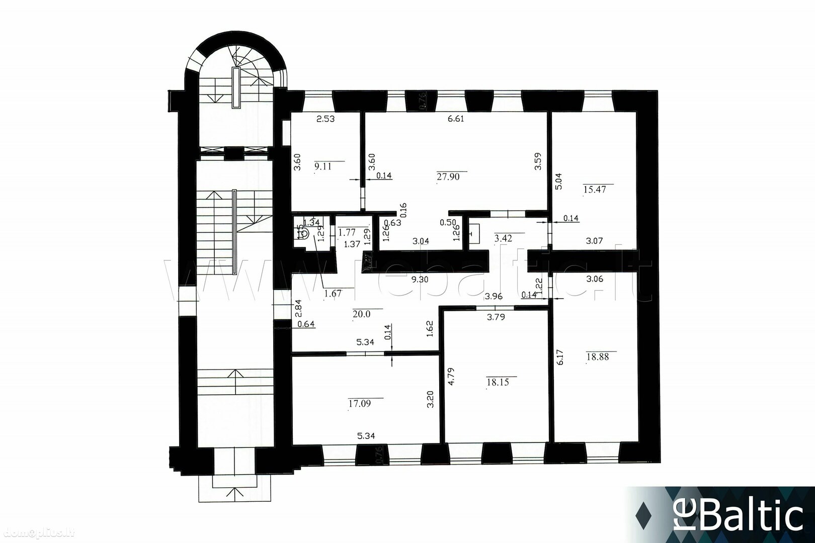 For sale Office premises Vilniuje, Naujamiestyje, A. Rotundo g.