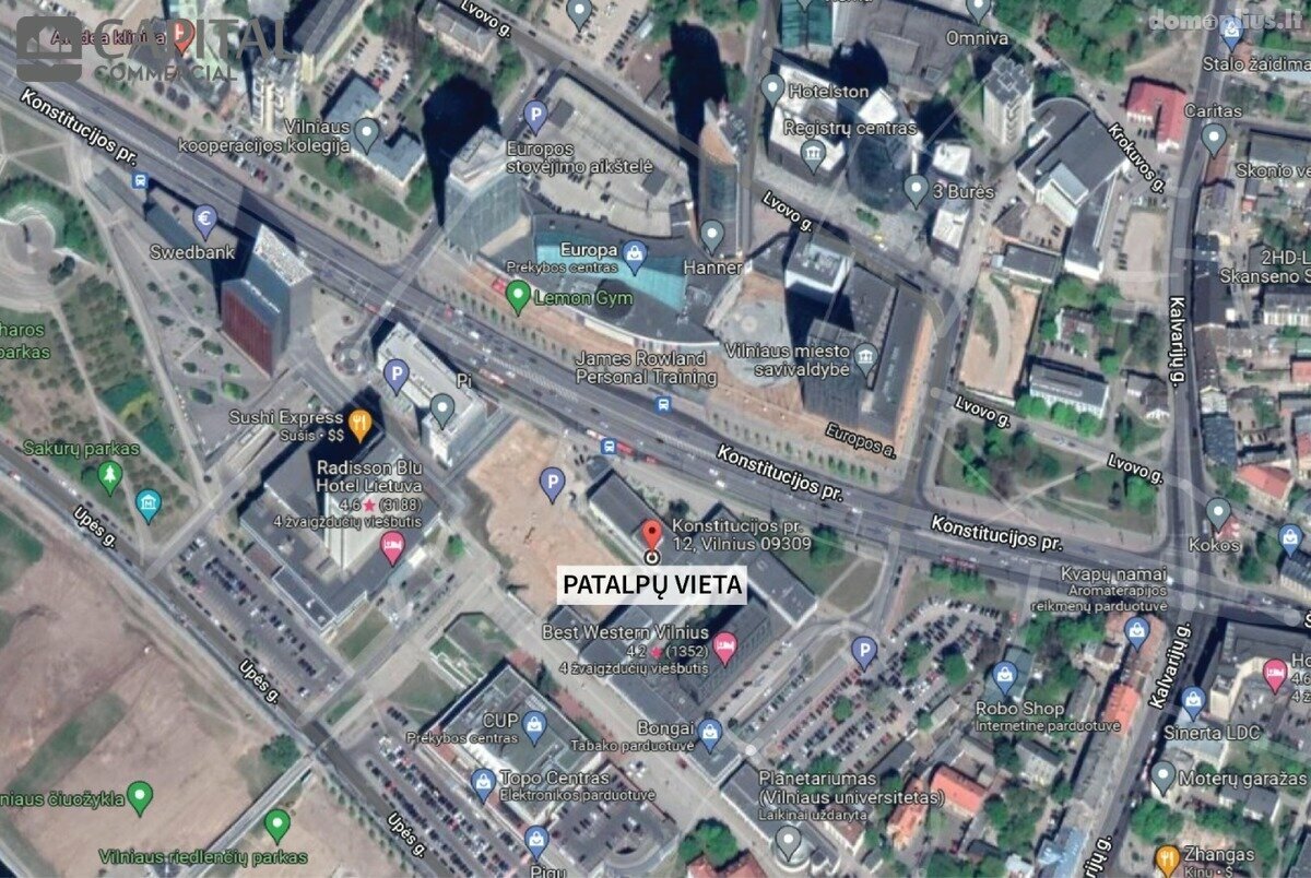 Biuro Patalpų nuoma Vilniuje, Šnipiškėse, Konstitucijos pr.
