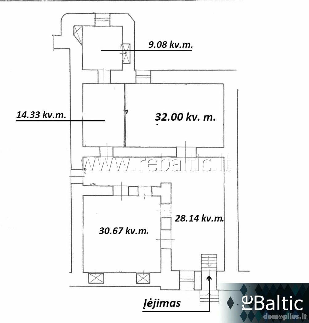 Торговое/сервисное Помещения в аренду Vilniuje, Senamiestyje, Gedimino pr.