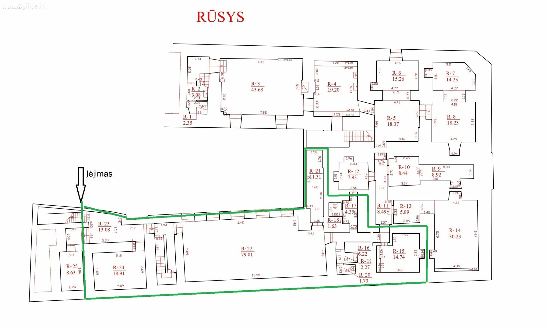 Biuro / Sandėliavimo / Prekybos ir paslaugų Patalpų nuoma Vilniuje, Senamiestyje, Vilniaus g.