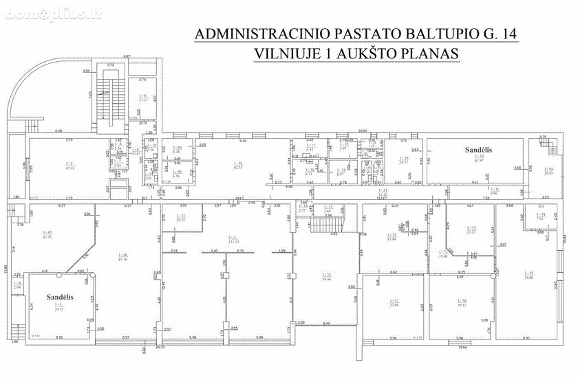 Office / Storage / Alimentation Premises for rent Vilniuje, Baltupiuose, Baltupio g.