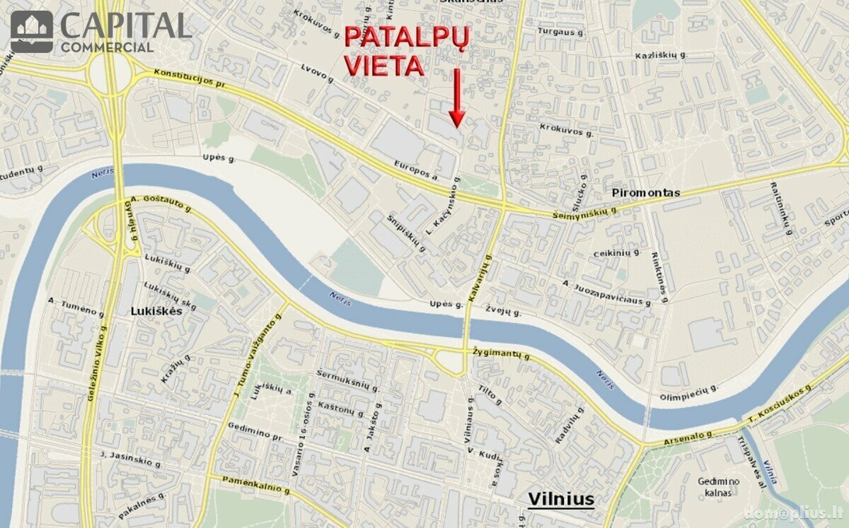 Для бюро Помещения в аренду Vilniuje, Šnipiškėse, Lvovo g.