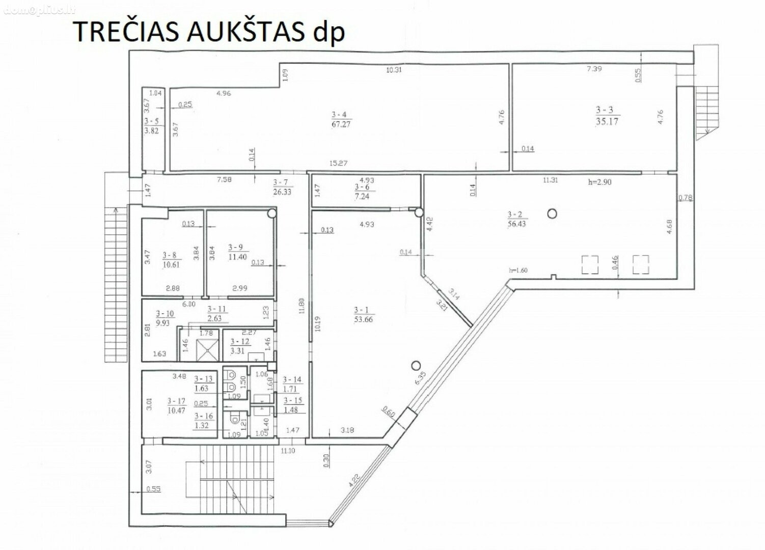 Parduodamos Biuro patalpos Šiauliuose, Centre, Rūdės g.