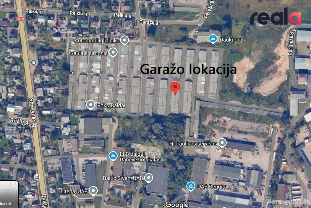 Parduodamas garažas Panevėžyje, Rožėse, Pelkių g.