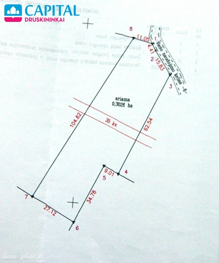 Land for sale Druskininkų sav., Gailiūnuose, Kaštonų g.