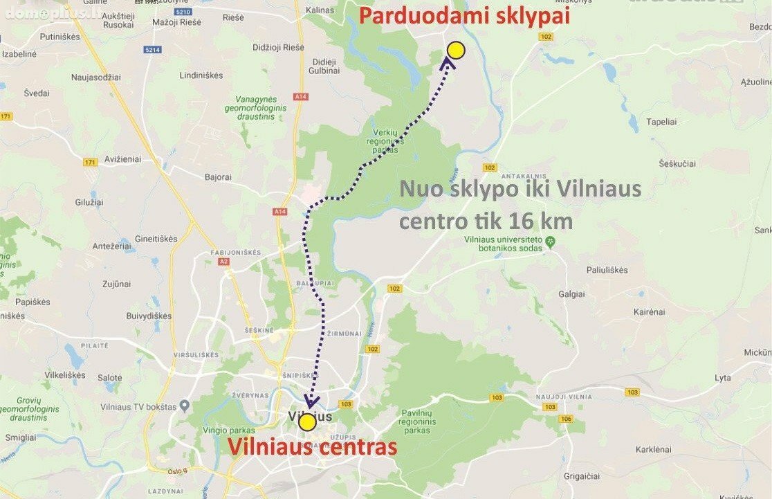 Parduodamas sklypas Vilniuje, Balsiuose, Kryžiokų g.