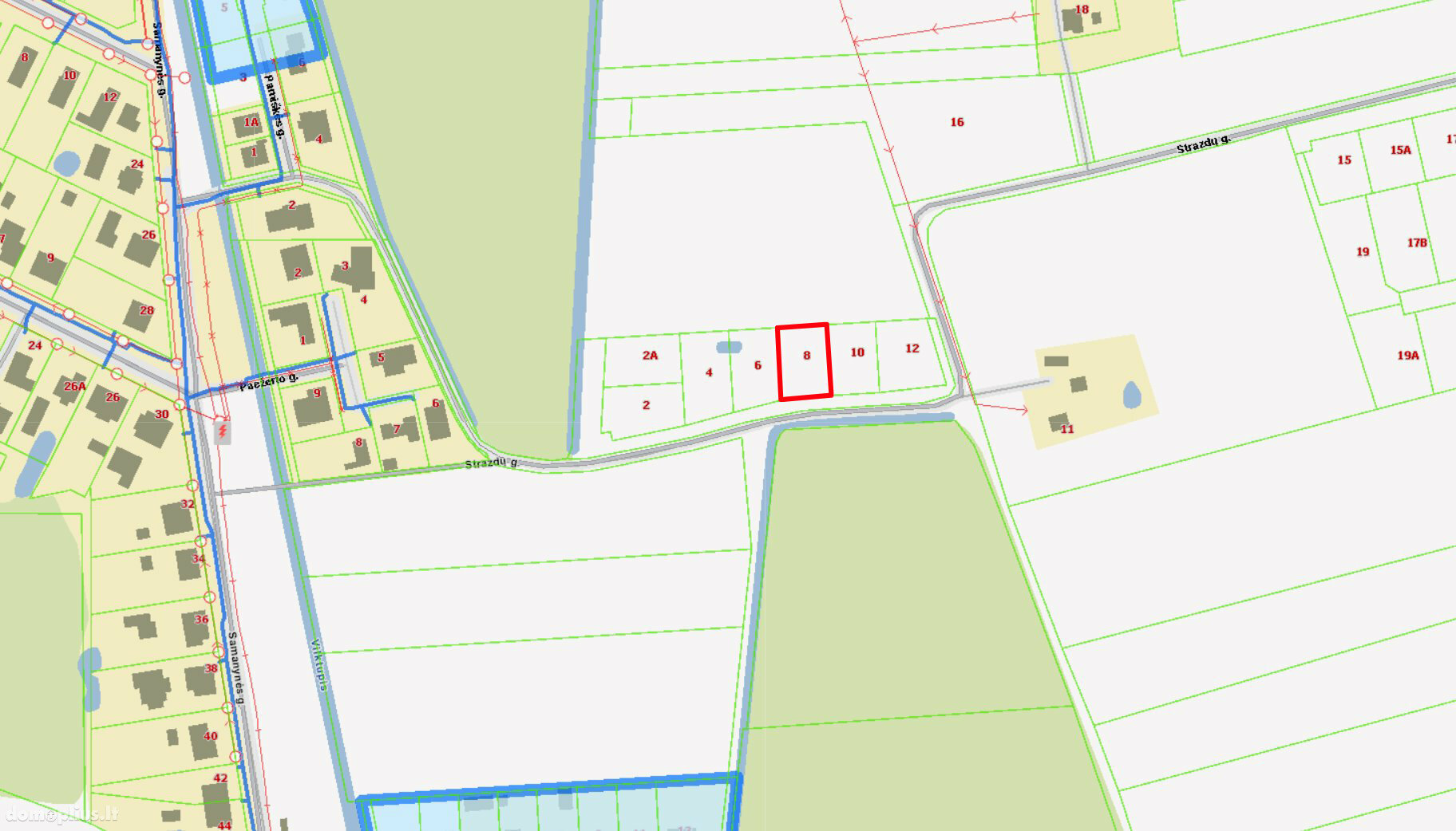 Land for sale Panevėžio r. sav., Vaivaduose, Paežerio g.