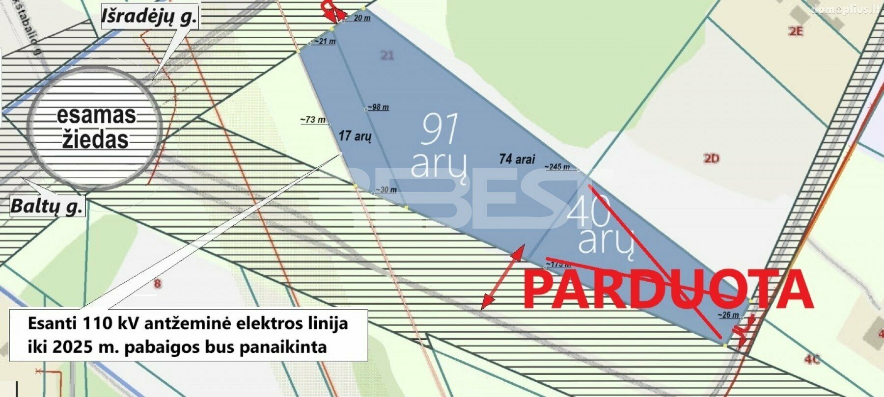 Parduodamas sklypas Šiauliuose, Verduliuose, Išradėjų g.