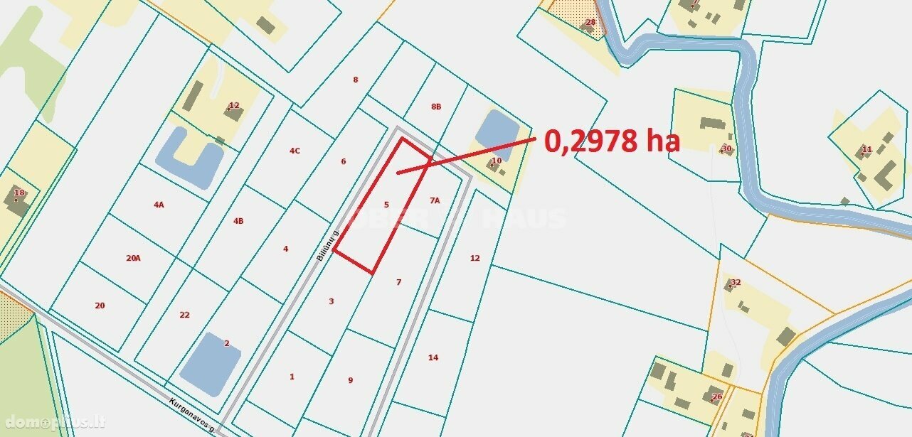 Land for sale Panevėžio rajono sav., Biliūnuose, Biliūnų g.