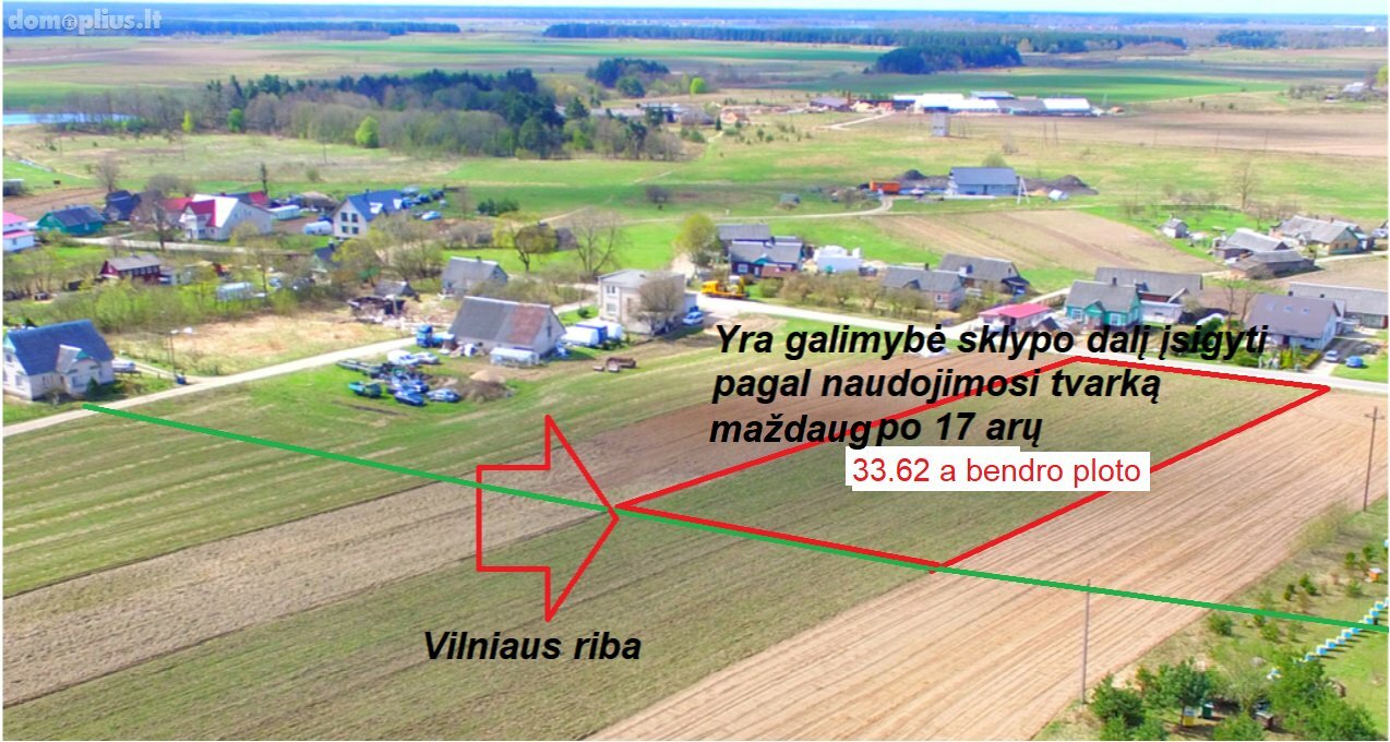 Parduodamas sklypas Vilniuje, Trakų Vokė