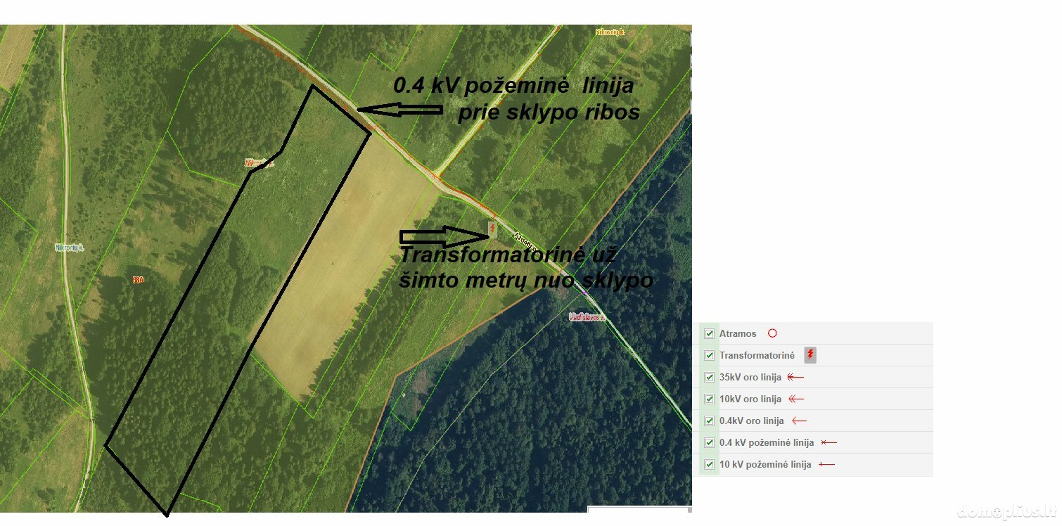 Parduodamas sklypas Trakų rajono sav., Nikronyse