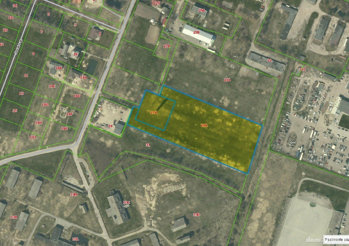Land for sale Kretingos rajono sav., Kretingoje, Pasieniečių g.