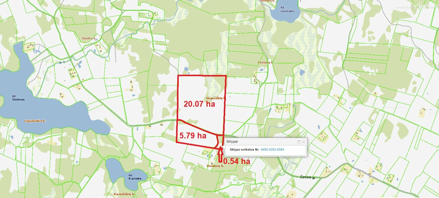 Участок Vilniaus rajono sav., Unguriškėse