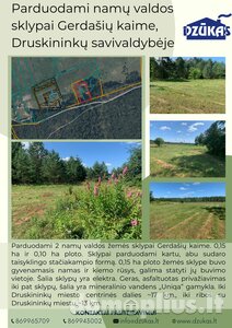 Land for sale Druskininkų sav., Gerdašiuose, Gerdašių g.
