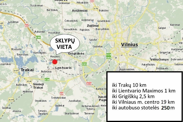 Parduodamas sklypas Trakų rajono sav., Naujasis Lentvaris, Senoji g.